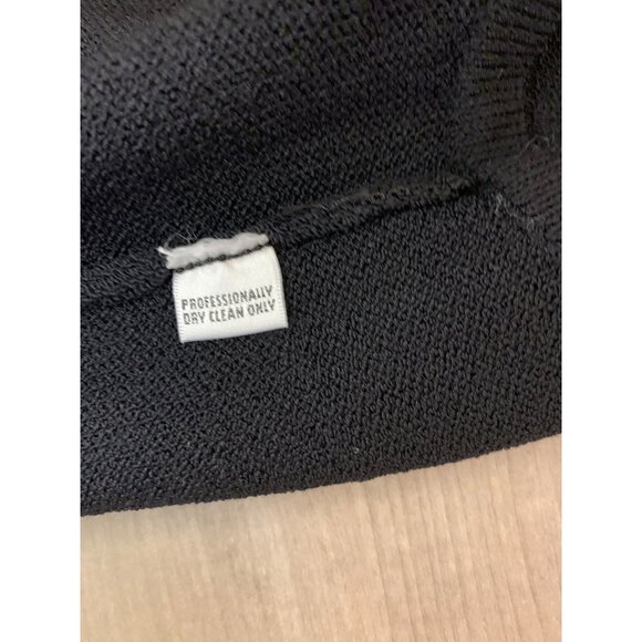 St John Basics Black Santana Knit Cropped Tank Sweater Size S - Picture 9 of 10